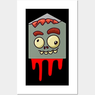 Halloween cute pocket zombie Posters and Art